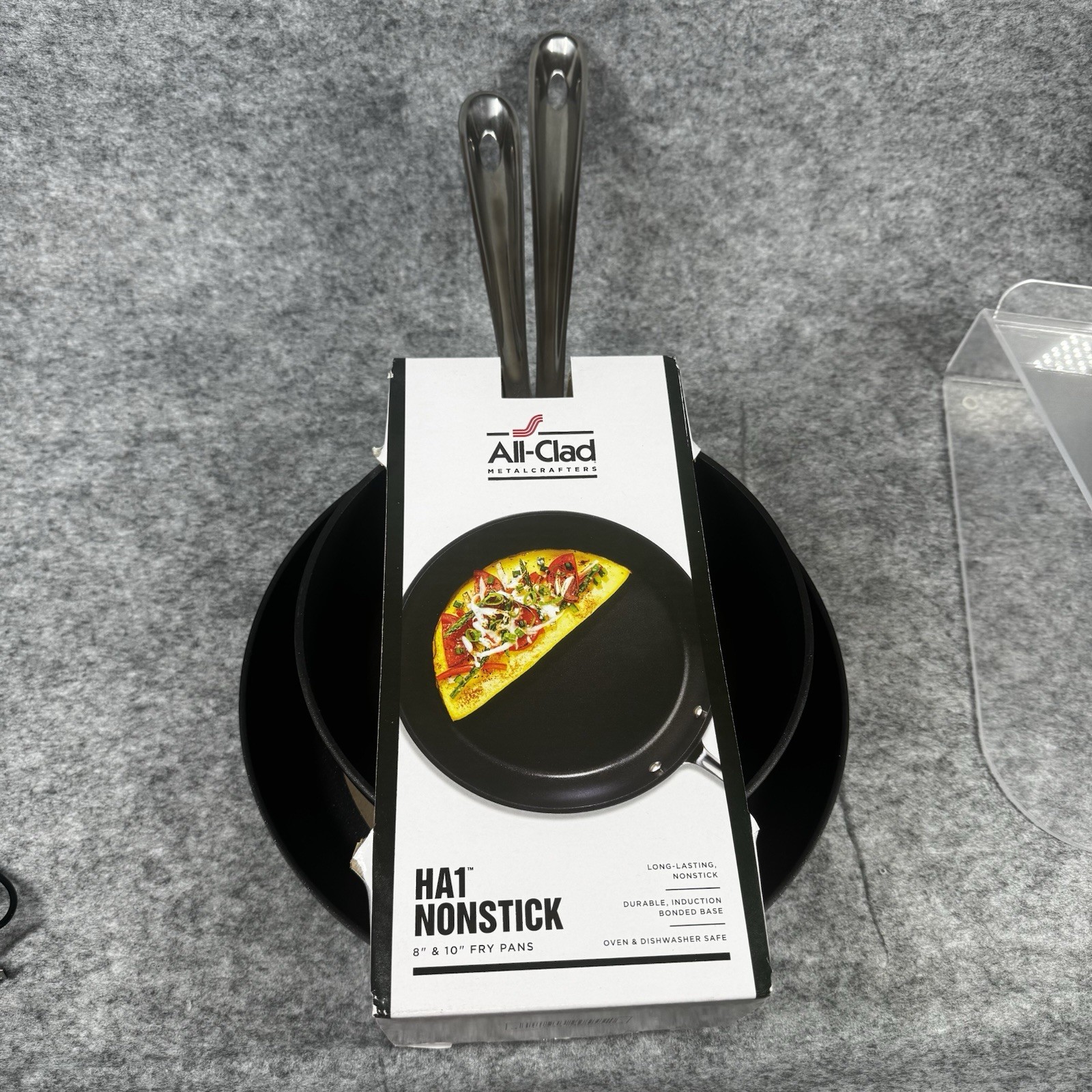 All-Clad HA1 Hard Anodized Nonstick Cookware, 2 Piece Fry Pan Set, 8 & 10 inch