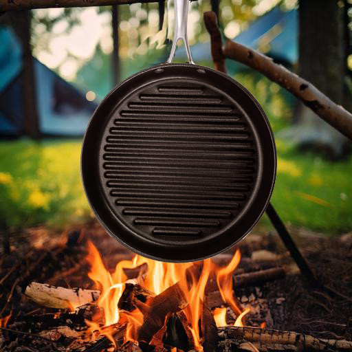Onyx 12-Inch Grill Pan Coated with Teflon Platinum Non-Stick Coating (PFOA Free)