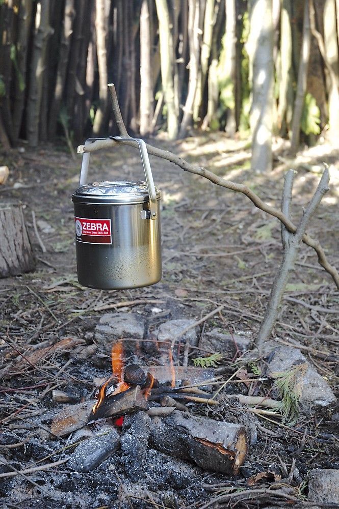 Zebra Stainless Steel Billy Can 10, 12, 14 or 16cm Bushcraft, Survival, Camping