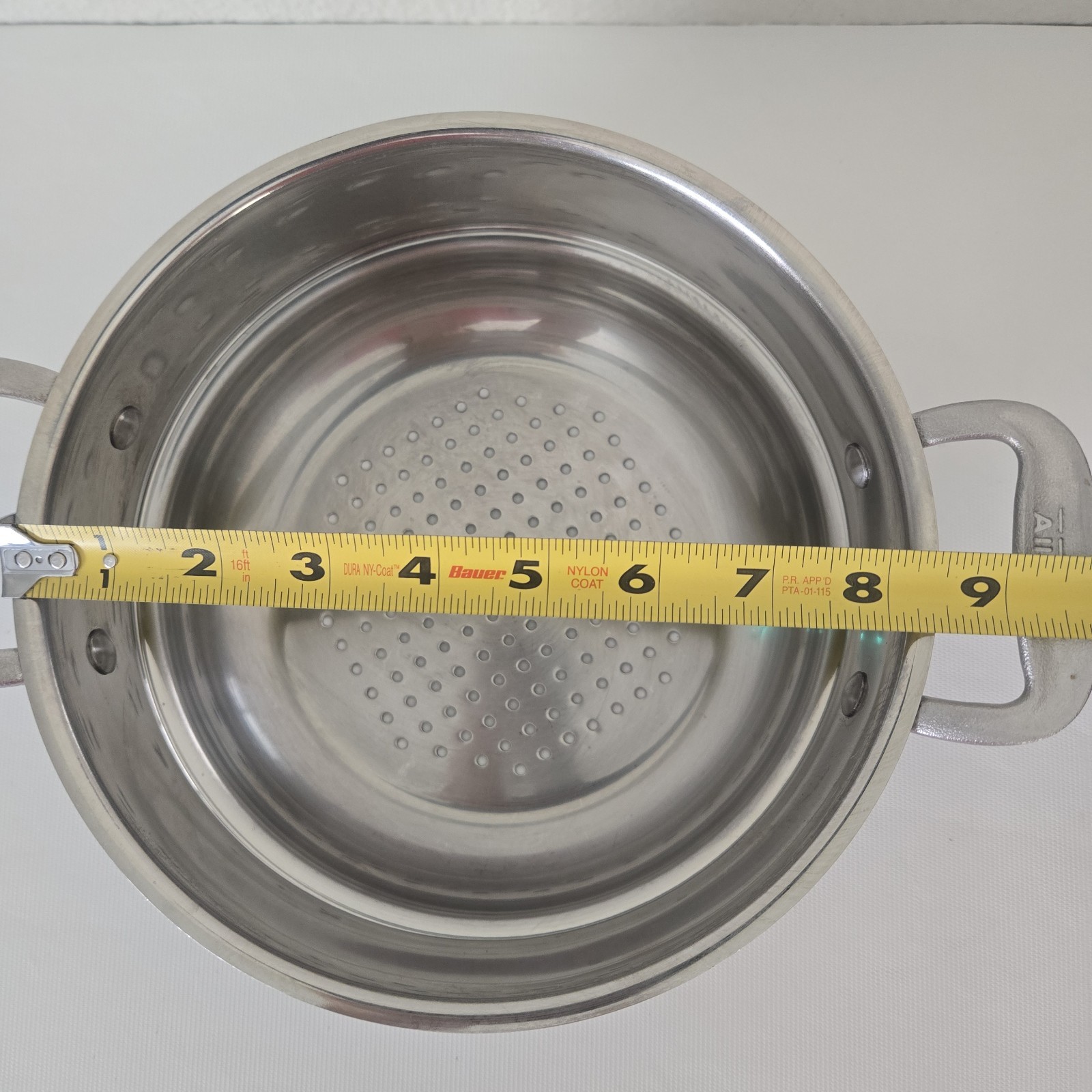 VINTAGE All-Clad Master Chef steamer Insert Stainless STEEL