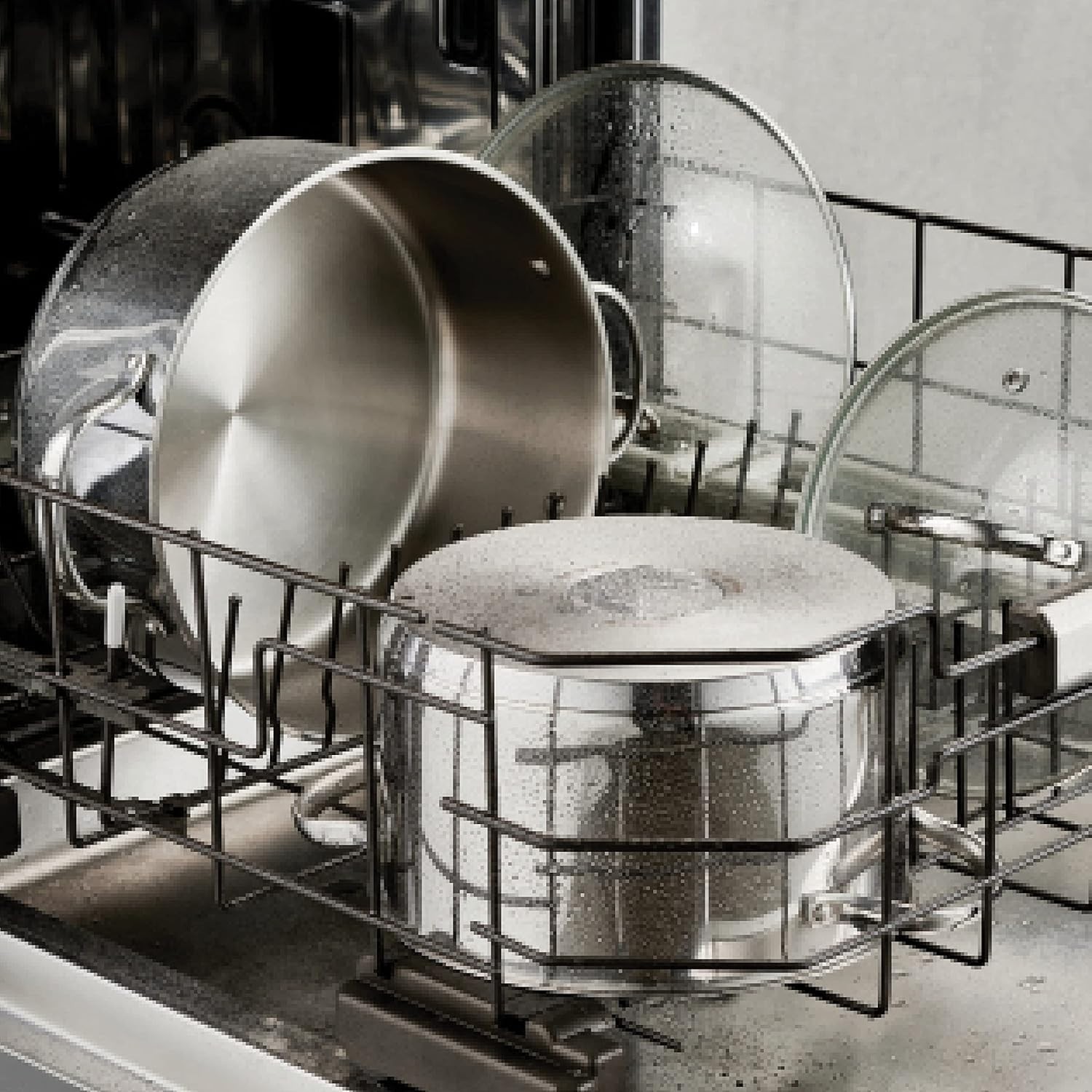 5-quart stainless steel steamer set dutch oven with steamer insert glass lid