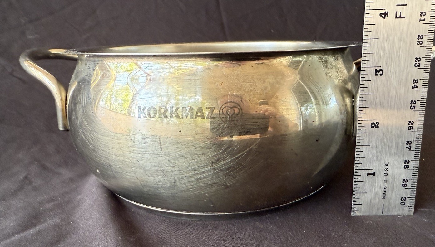 Korkmaz for Induction Cooktops. 16cm. 18/10 CR Ni Stainless Steel Pot w/ Lid