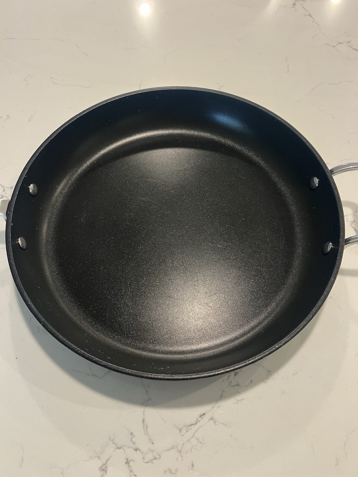 All Clad Nonstick Hard Anodized Stainless 12” Open Pan Skillet Helper Handle