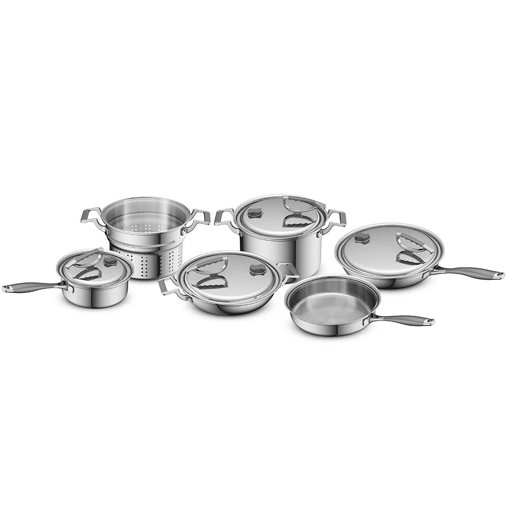 CookCraft 10 piece Tri-Ply Stainless Steel Set #CC-10PC-3006