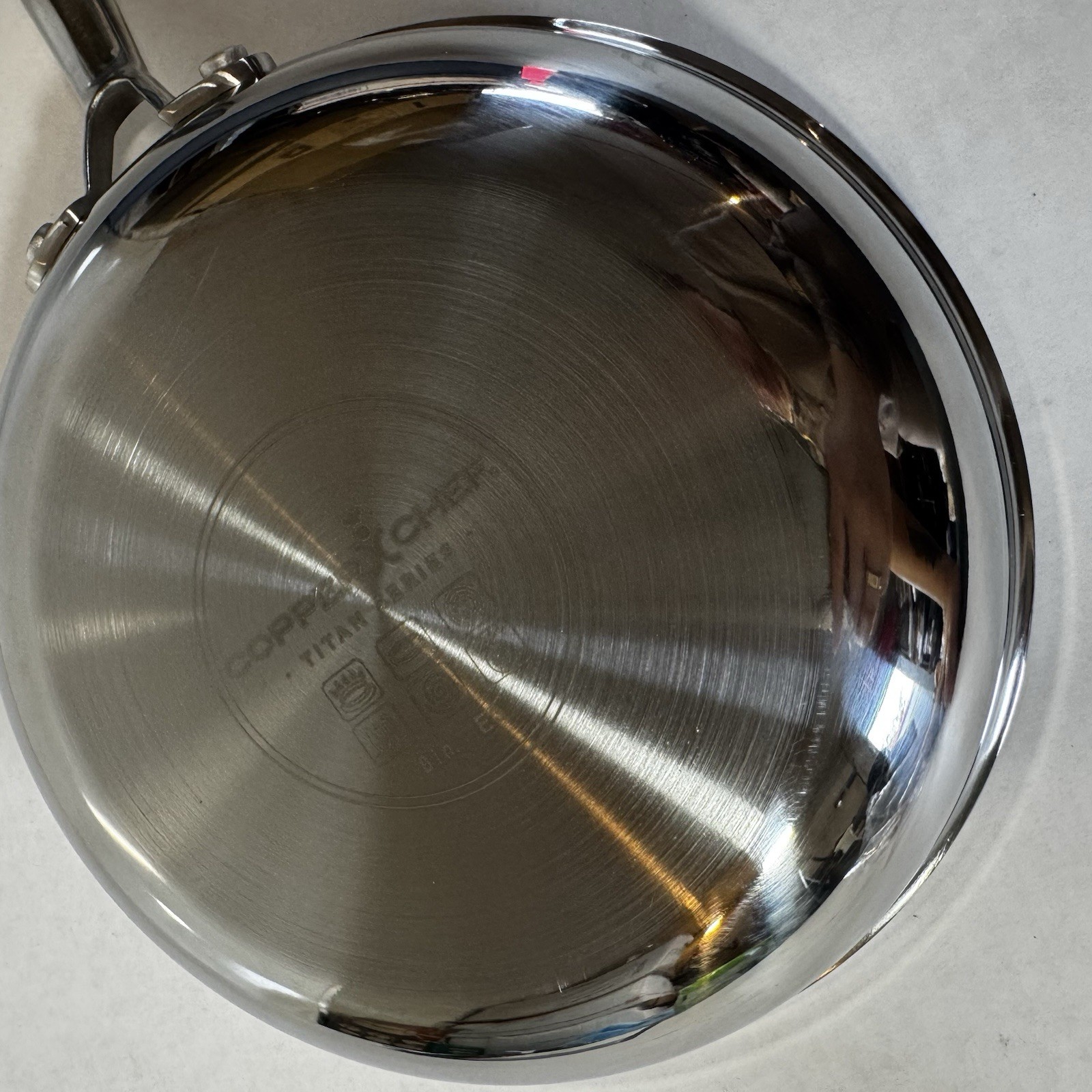 Copper Chef Titan Series 5 Pc Cookware Set Fry Pan Deep Pan Lid Basket Knife EUC