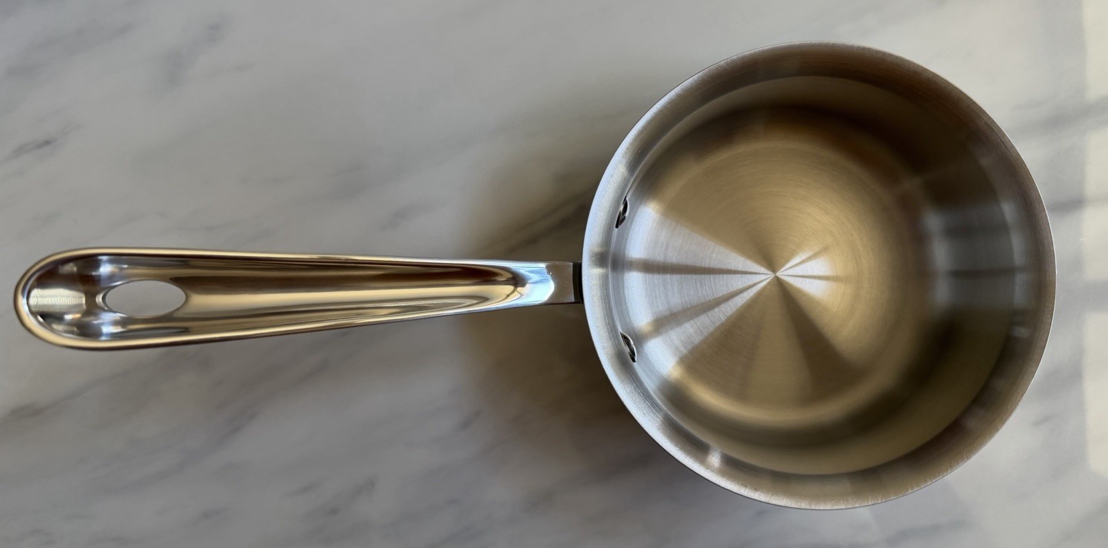 All-Clad D3 Polished Stainless Steel 1 Quart Saucepan NEW