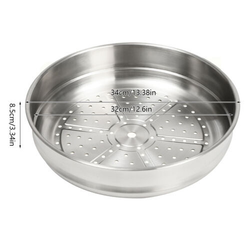 Large Honeycomb Wok Pan with Lid & Stainless Steel Steamer Cooking Pot Nonstick