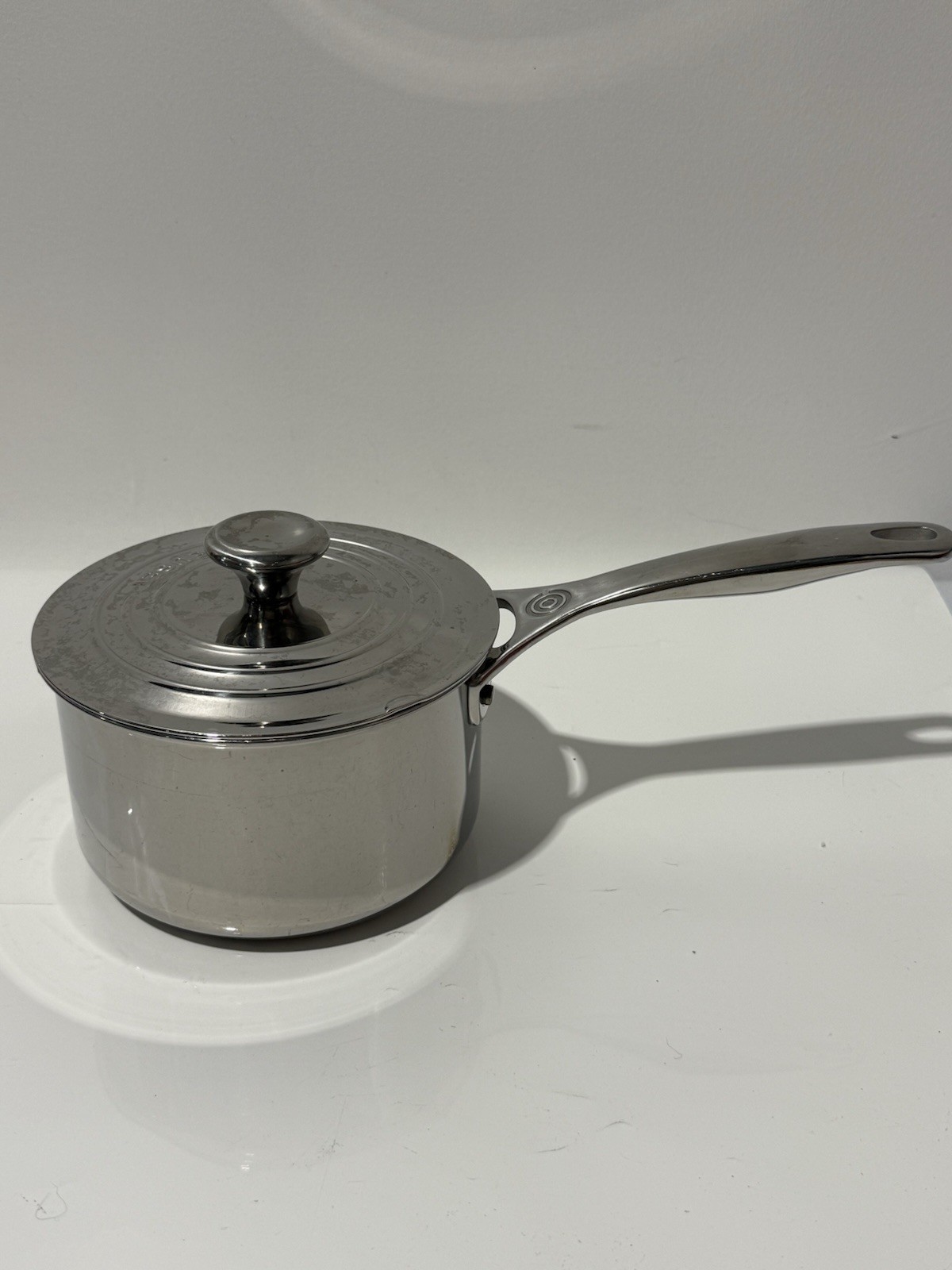Le Creuset 1.9 L 2 qt. Saucepan Pot with Lid 3-ply Stainless Steel 16cm 6 1/4″