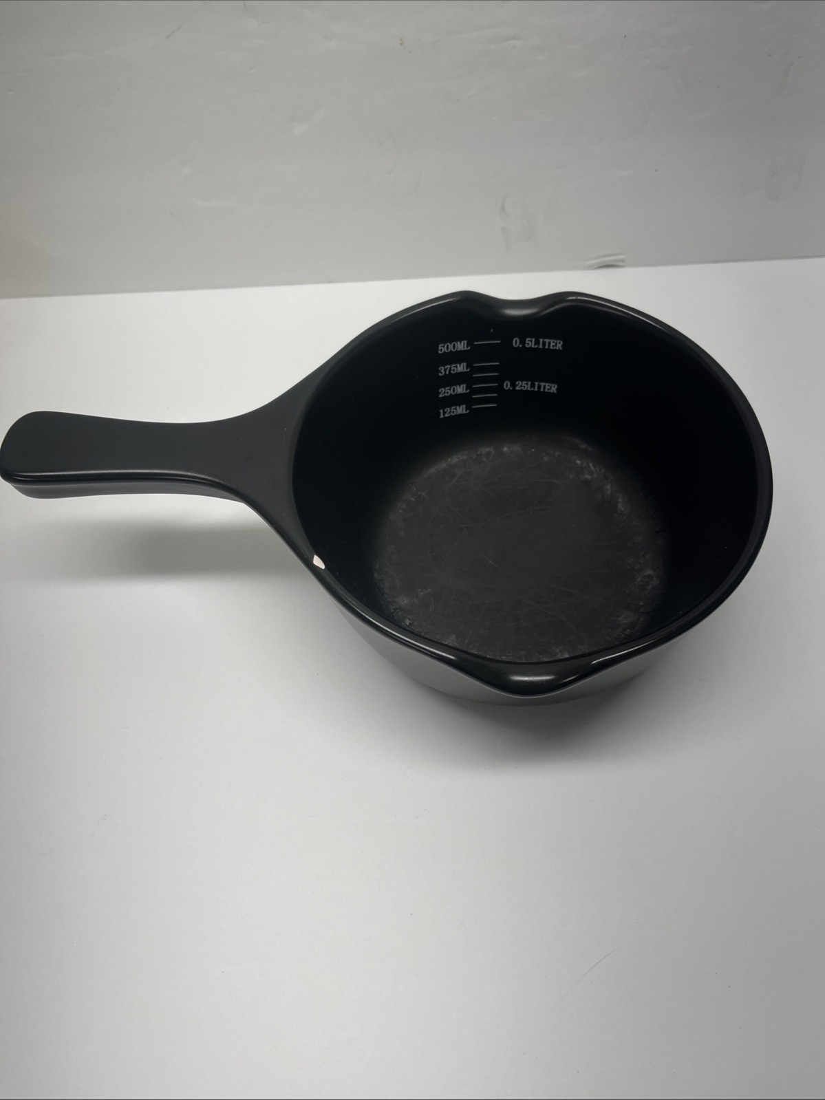 Xtrema Ceramic 16oz Black Non-Toxic Saucepan Stove Oven Dishwasher Safe W/Chip