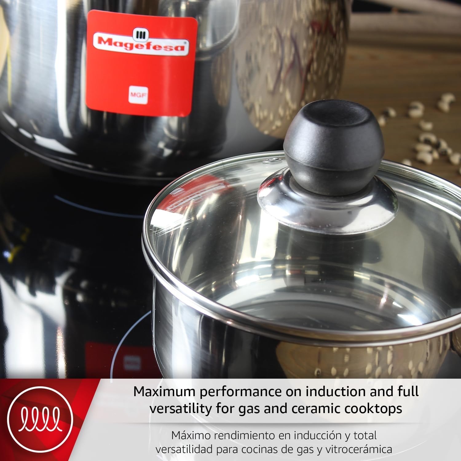 7-Piece Stainless Steel Cookware Set – Stockpot, Stew Pot, Saucepan & More, All