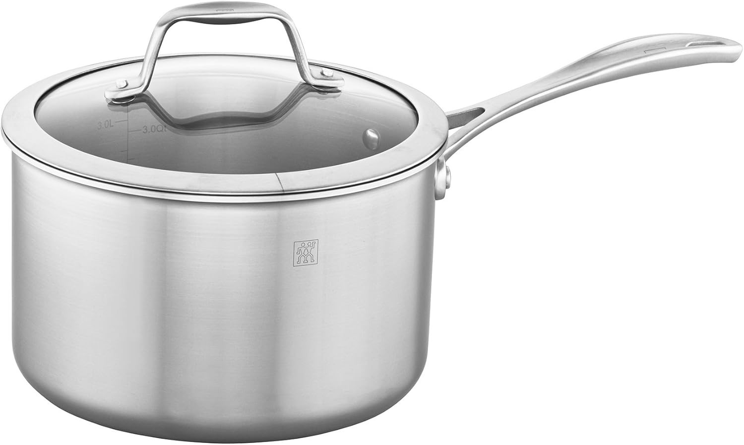 Home & Kitchen Spirit 3-ply 4-qt Stainless Steel Saucepan 3.79 Liters