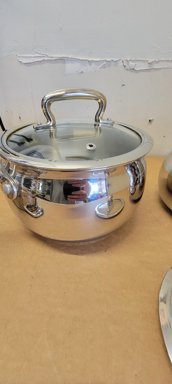 Biltmore 3 Pc Sauce Pans Pots Heavy Stainless Steel Oven Safe Steamer 3.4 2.3 QT