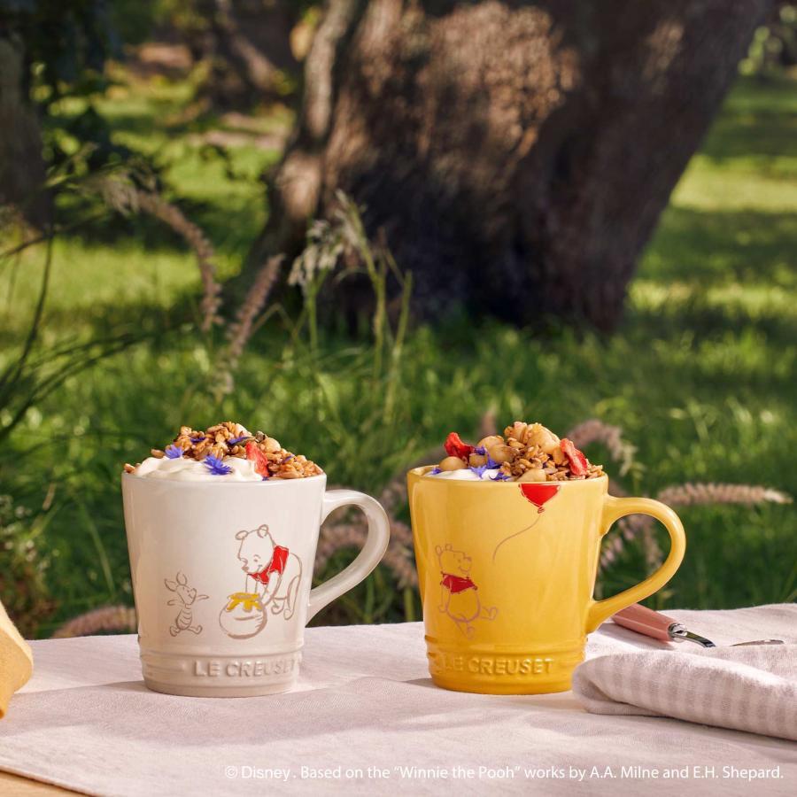 Disney Japan Winnie the Pooh Le Creuset Neo Mug Quince Yellow Stoneware New
