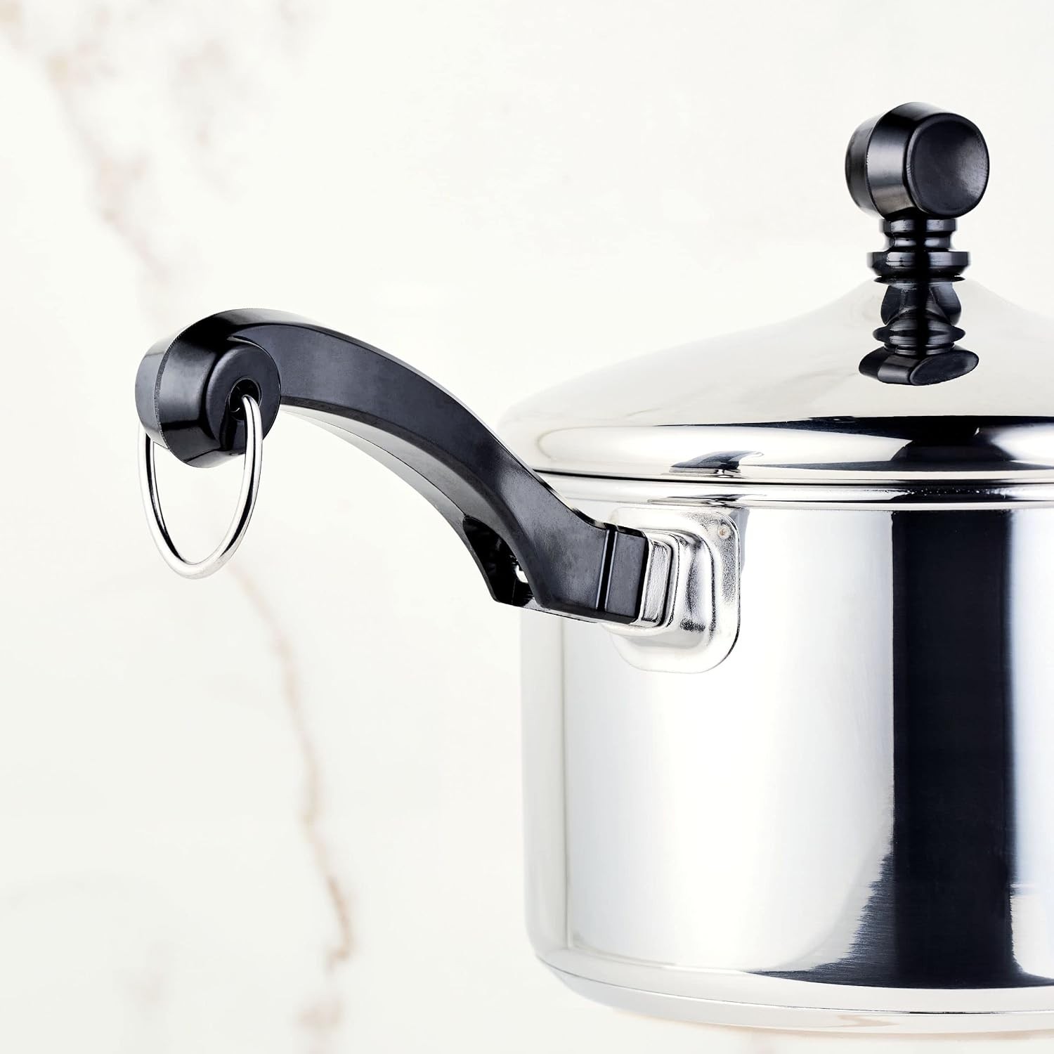 Classic Stainless Steel 2-Quart Mirror Satin Covered Saucepan,Silver,(Pack of 3)