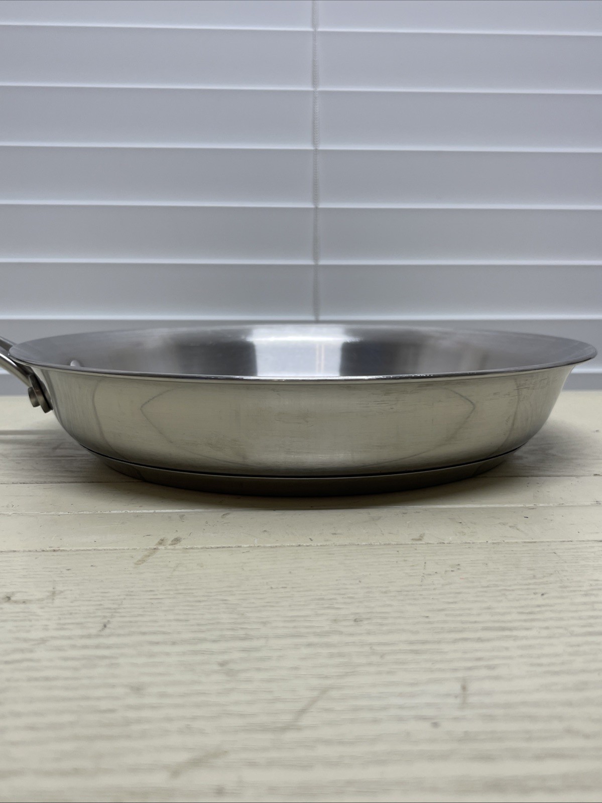 Calphalon 1390 10″ Stainless Steel Fry Pan Skillet Rubber Grip No Lid