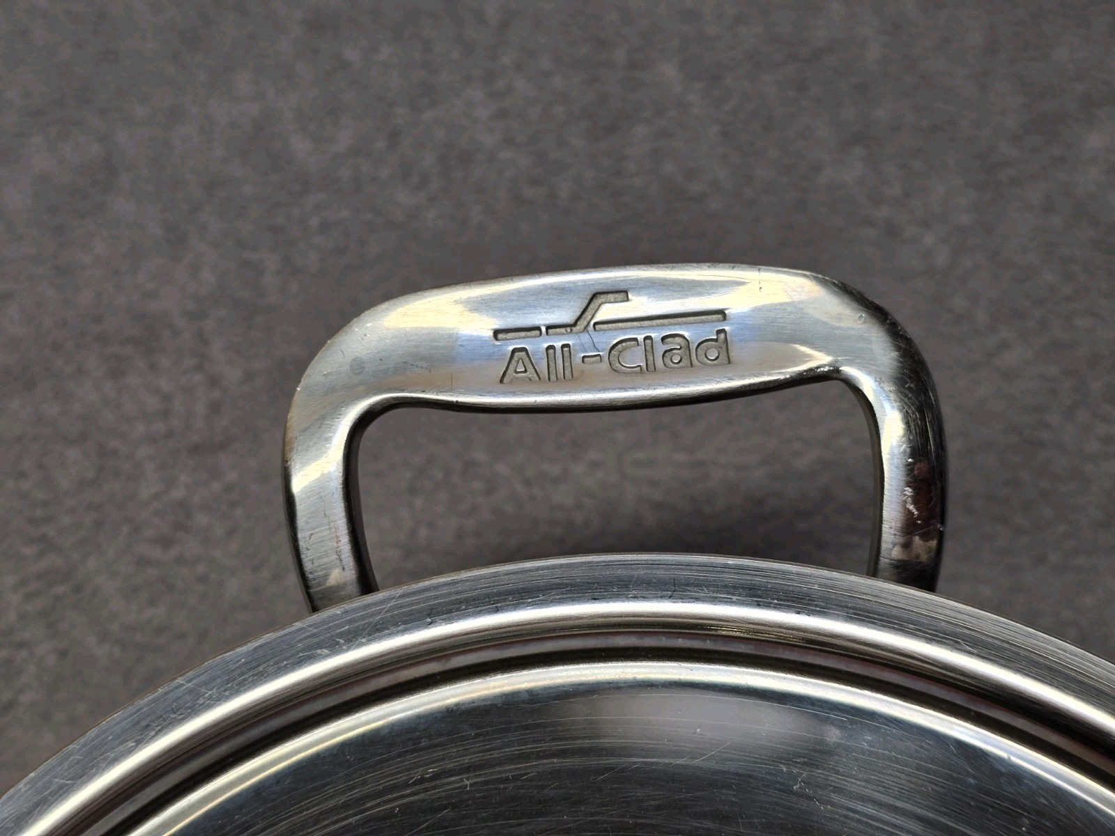 Vintage All Clad Master Chef 2 Stainless Steel 3-1/2 Qt Sauce Pan And Lid