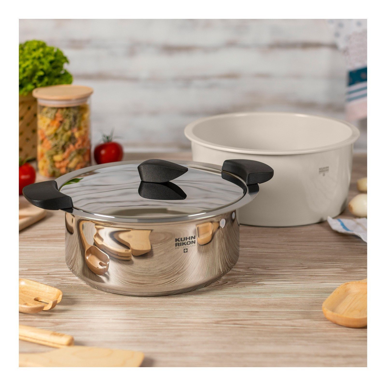 Kuhn Rikon Switzerland, 3.17-Quarts/3L. Hotpan Braiser, Sand New In Box