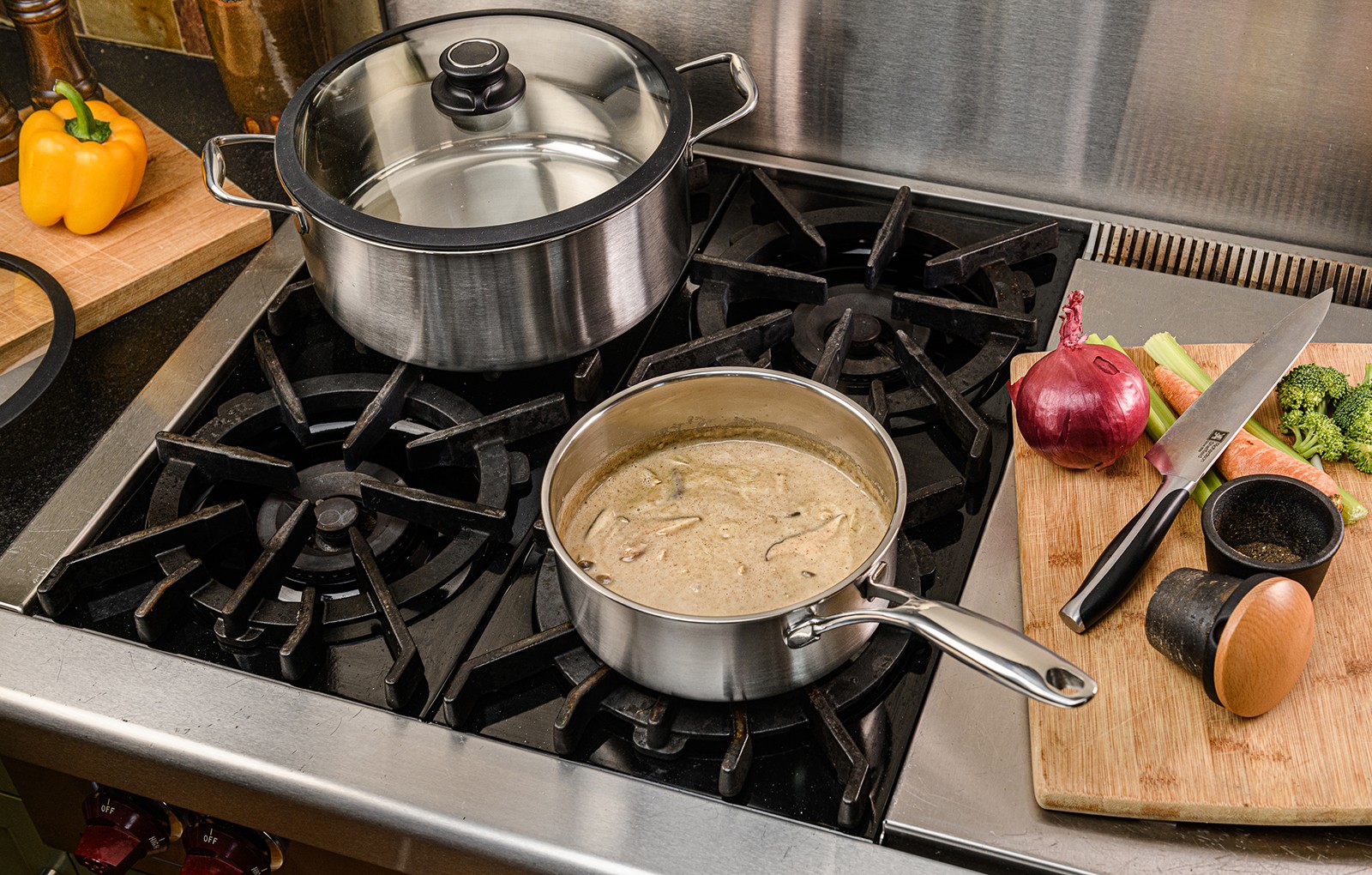 Frieling Black Cube Hybrid Quick Release 2.5 Quart Saucepan, 8-Inch