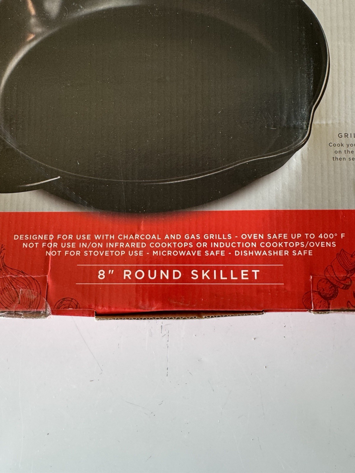 Parini 8” Round Ceramic Non-Stick Skillet Frying Pan, Oven Safe 400°F, Black