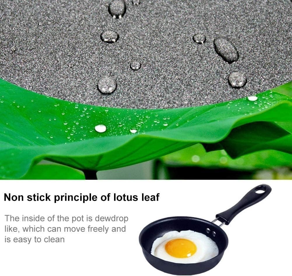 Portable Non-Stick Frying Pan – 4.7 Inch Cast Iron Egg Skillet for Quick Meals