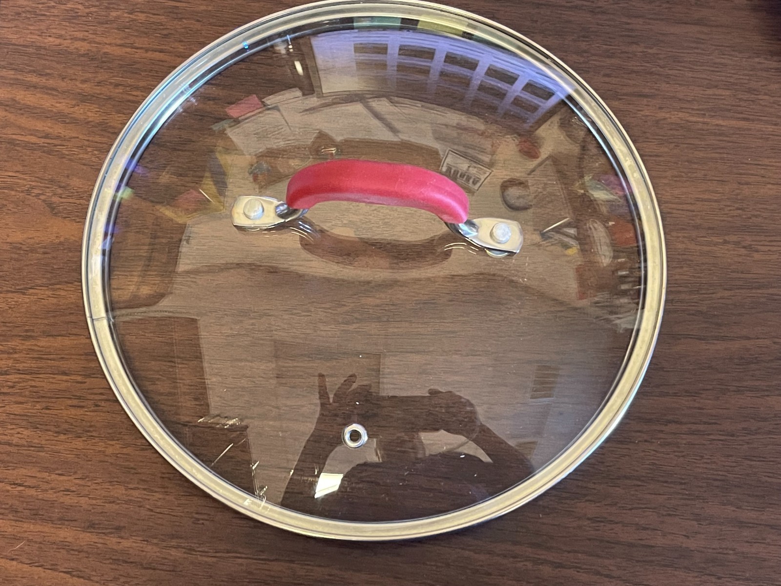 Tempered Glass Lid Top ONLY 10″ OD , 9 3/8″ ID Pot Pan Skillet Heavy Duty #3