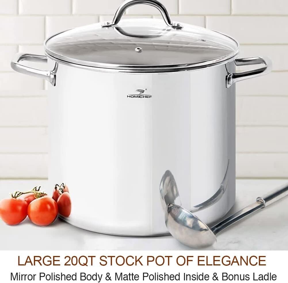 20QT Stockpot – Healthy Stainless Steel Cookware