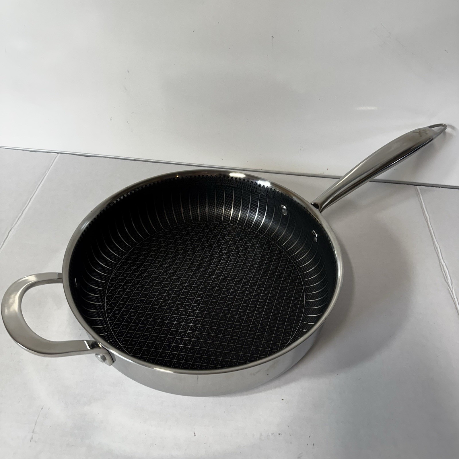 Copper Chef Titan Series 5 Pc Cookware Set Fry Pan Deep Pan Lid Basket Knife EUC