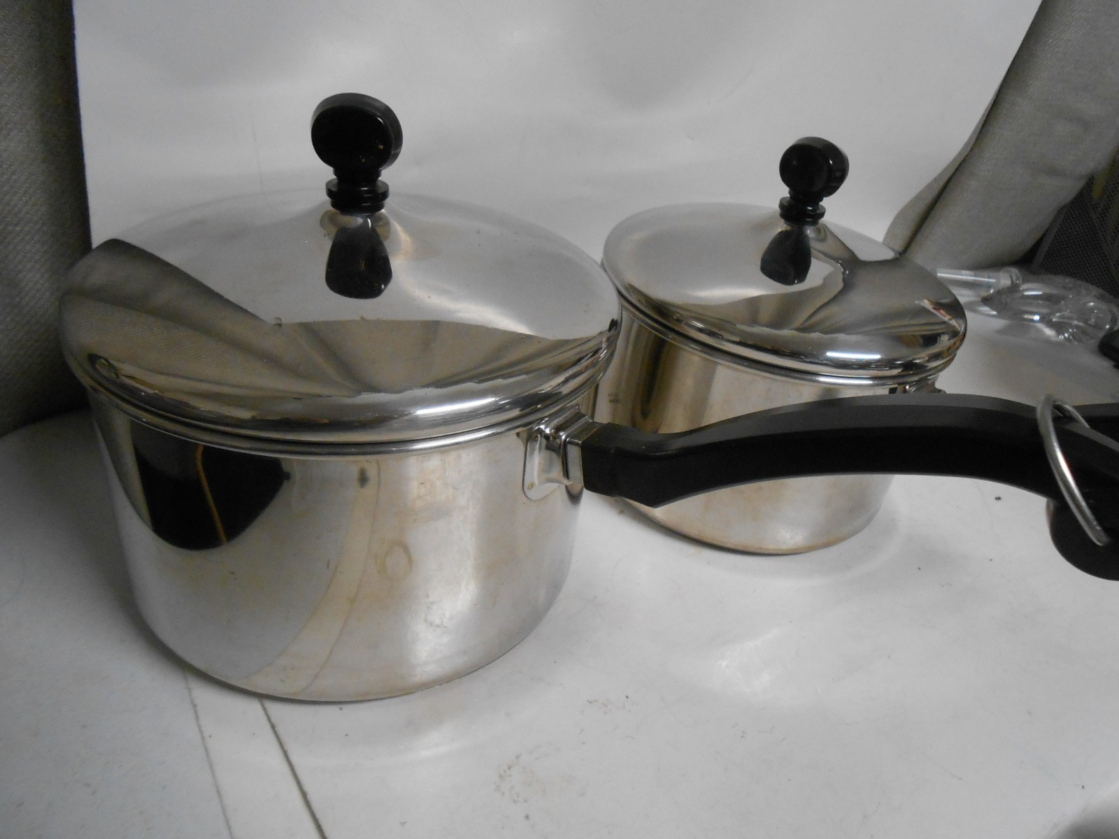 Farberware 18/10 Stainless Steel Pots & Pans 2 Qt & 3 Qt Saucepan w Lids – 4 PCs
