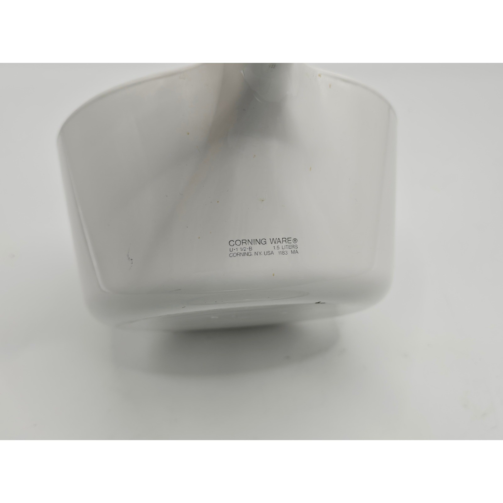 Corning Ware White Saucepan with Glass Lid 1.5 Liter U-1 1/2-B Vintage Cookware