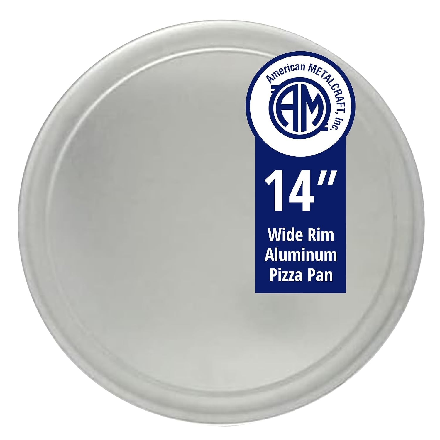 American Made 14 Inch Wide Rim Stainless Steel Commercial Cookware Pan