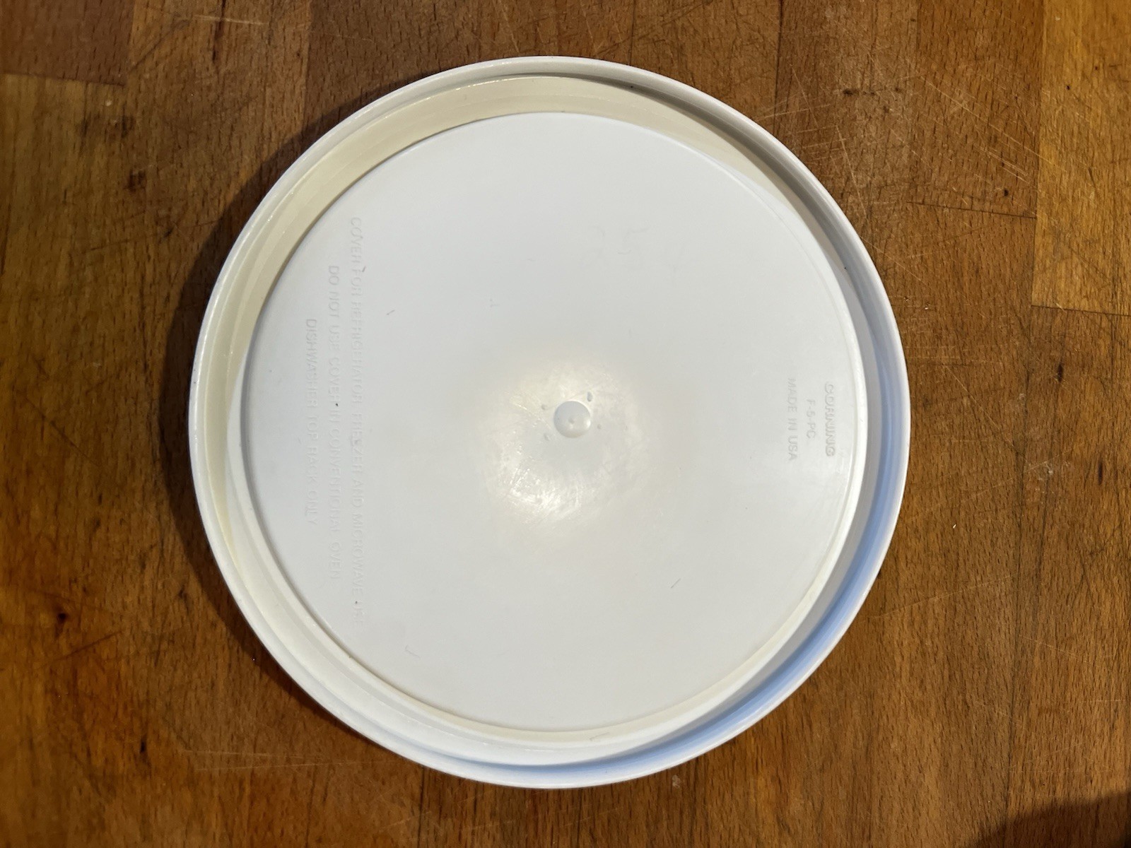 Corning Ware F-5-PC French White Round Plastic Replacement Lid