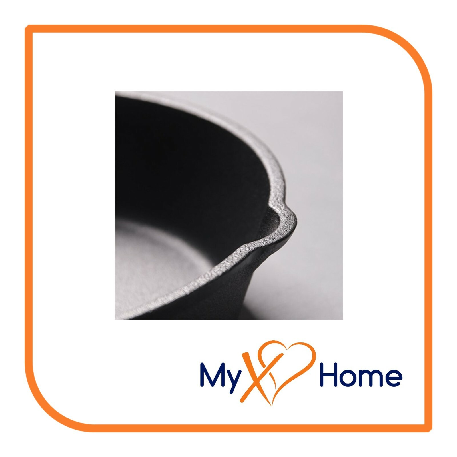 7.5″ Round Cast Iron Frying Pan / Skillet with Handle (4 Skillets) by MyXOHome