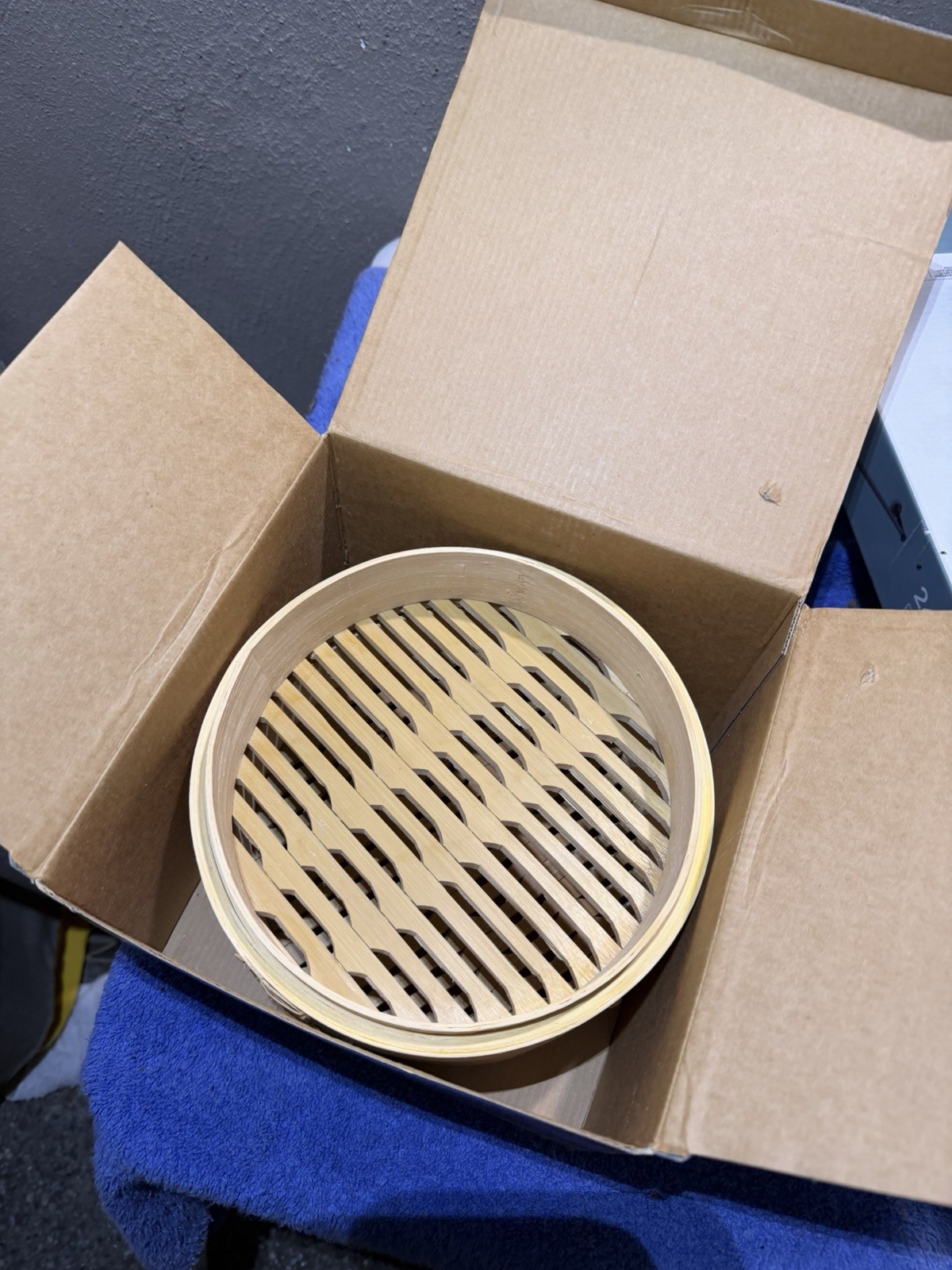 Bamboo Steamer Cooker Basket – 3 Piece – 8” Diameter x 6” Height