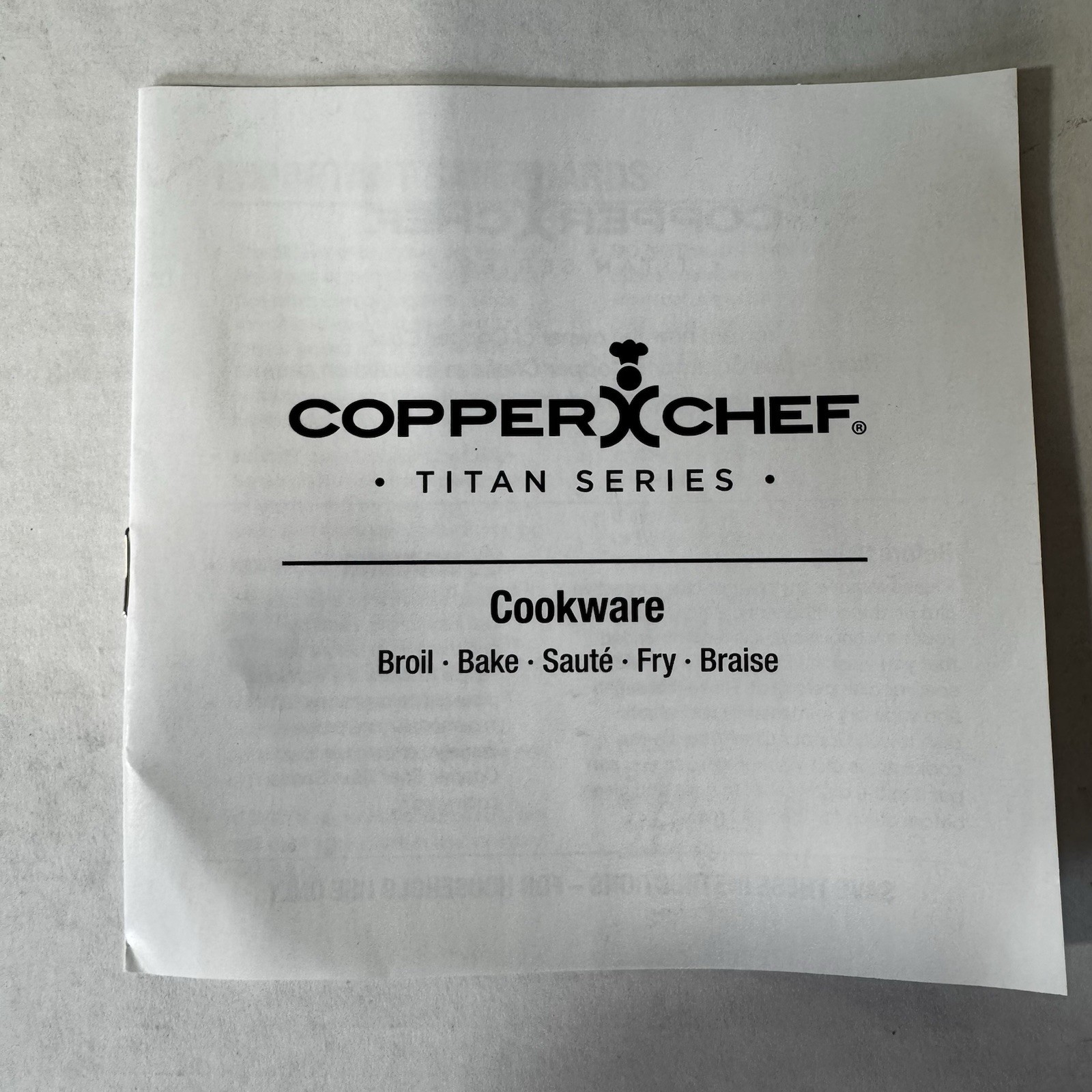 Copper Chef Titan Series 5 Pc Cookware Set Fry Pan Deep Pan Lid Basket Knife EUC