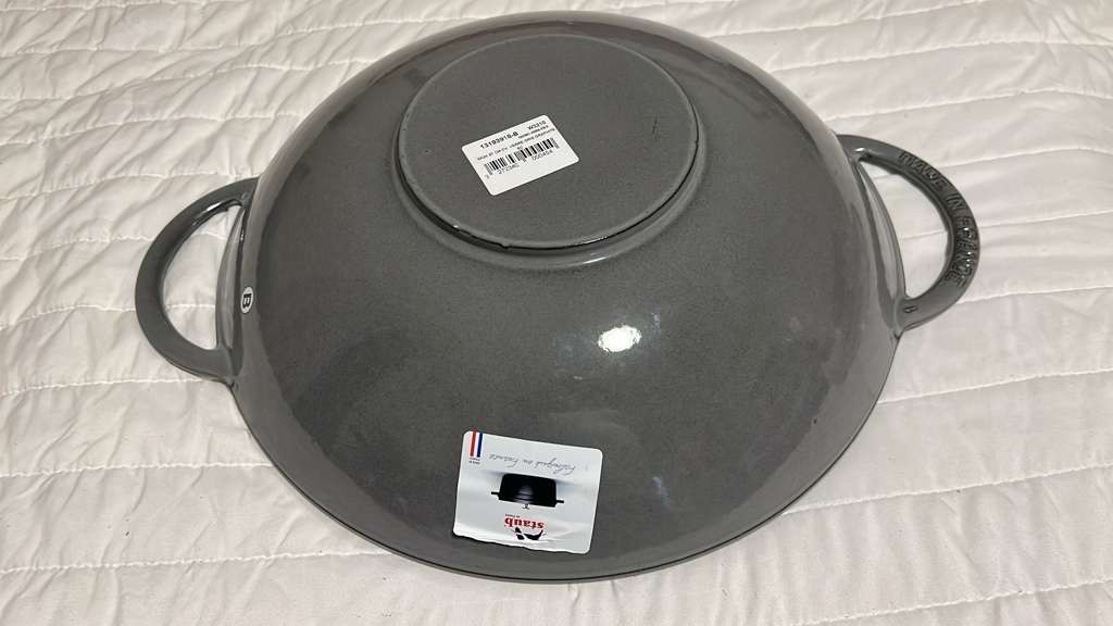 Staub Cast Iron 14.5-inch, Wok, Gray Graphite