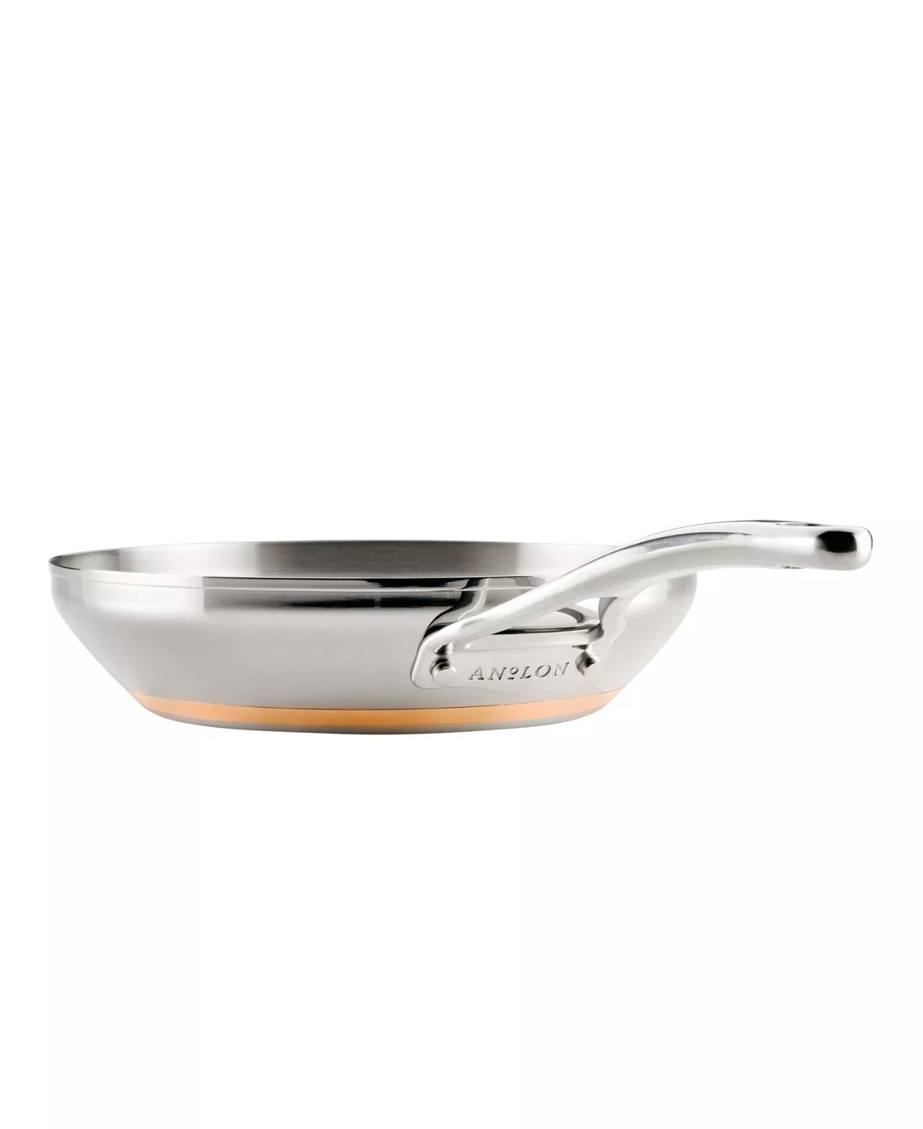 549$ Anolon Nouvelle Copper Stainless Steel 10-Pieces Cookware Set Silver
