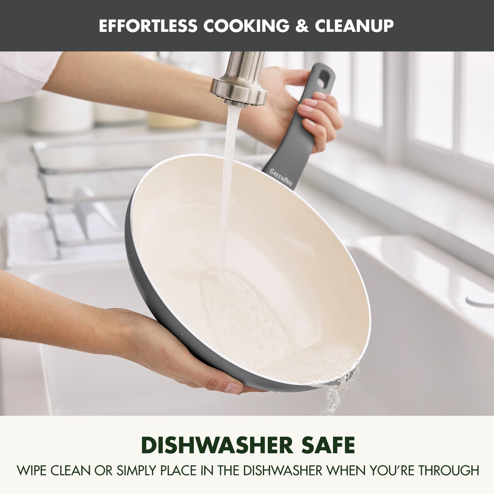 GreenPan Essence 12″ Ceramic Nonstick Frypan – Oven Safe, Dishwasher Safe