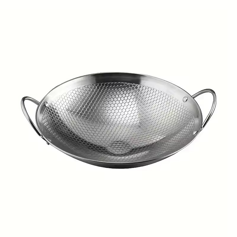 Sarten 29cm Acero Inoxidable Antiadherente Panal Cocina