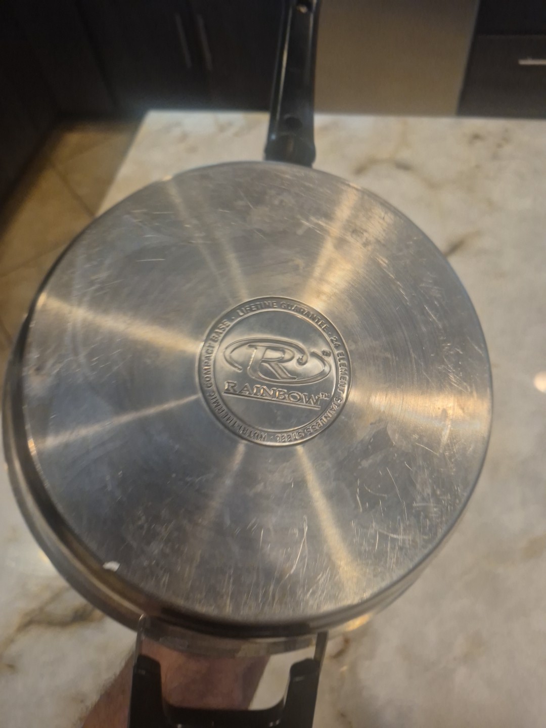 Rainbow Stainless Steel Nutri-thermic Compact Base 10″ Saute Pan W/ Lid