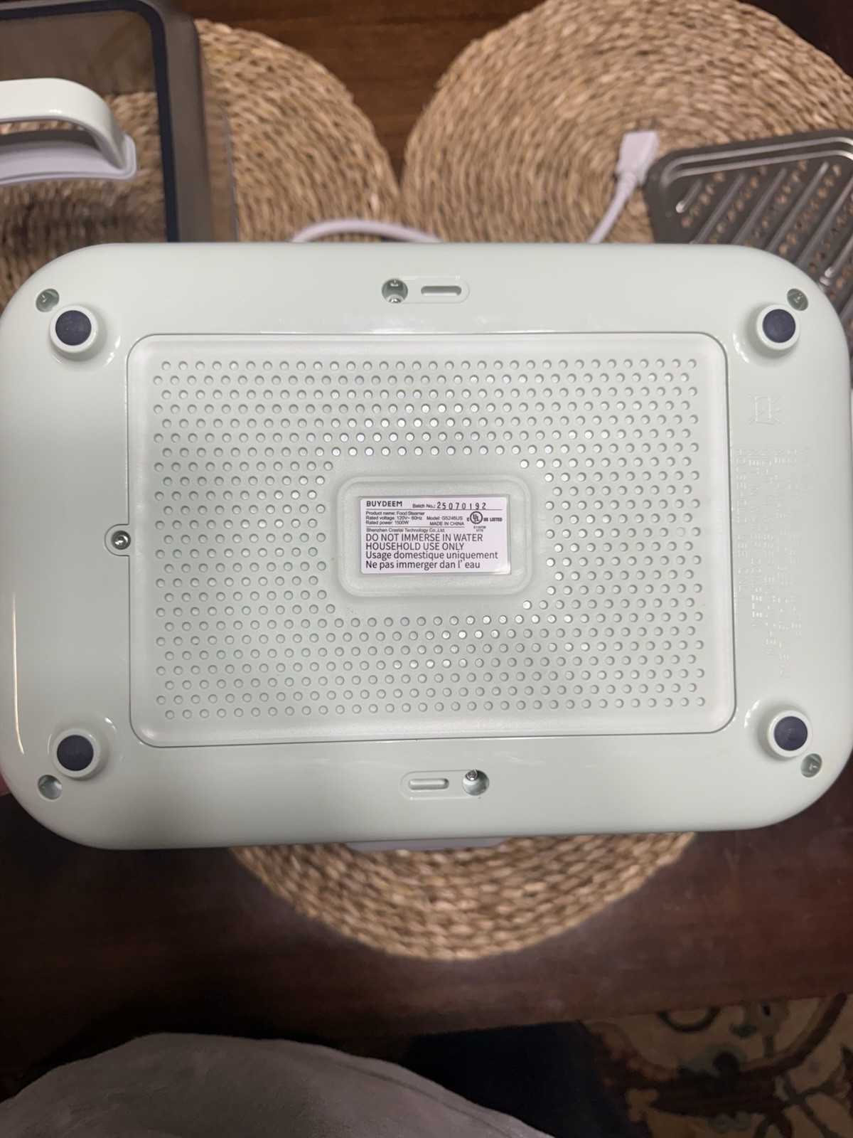 BUYDEEM G6246US Electric Food Steamer 1500W Single Tier Analog Timer
