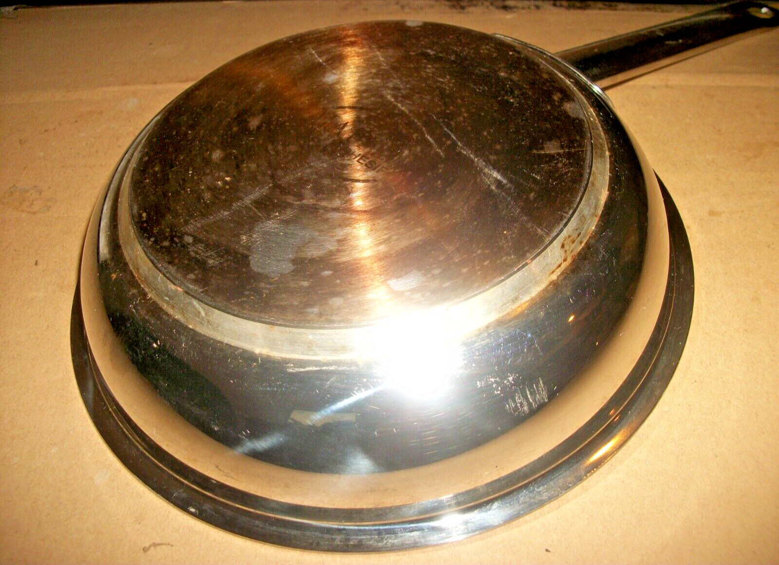 Matfer Small 8″ Inch Nonstick Skillet/Fry Pan -Thick Disk Bottom 18/10 Stainless