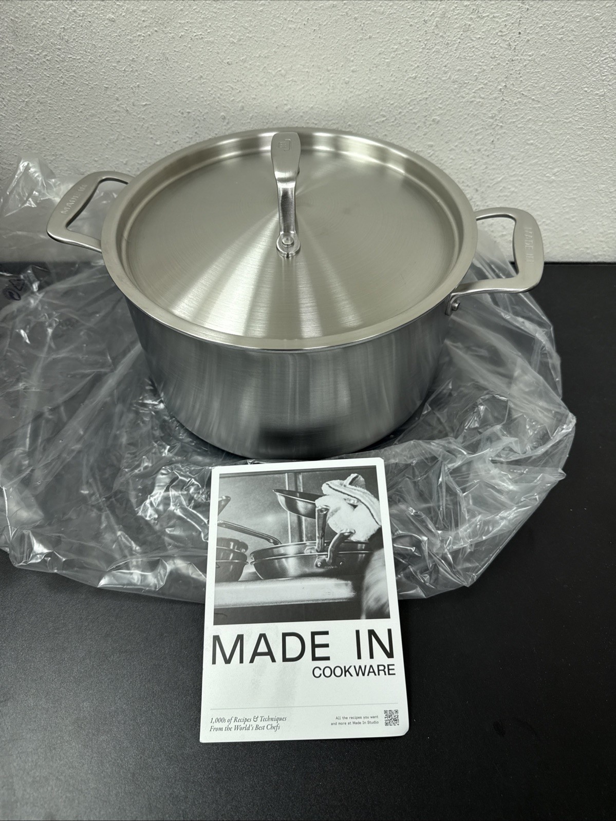 Made-in 8 Quart Stock Pot with Lid – Stainless Steel NIB