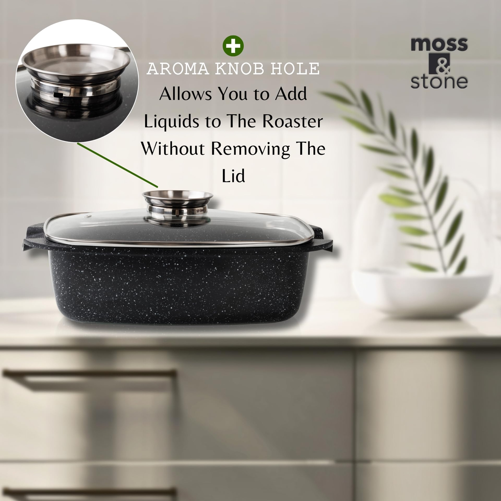 Die Cast Aluminum Oval Roaster Pot 12-Inch, Induction Compatible, Gas Stove Top