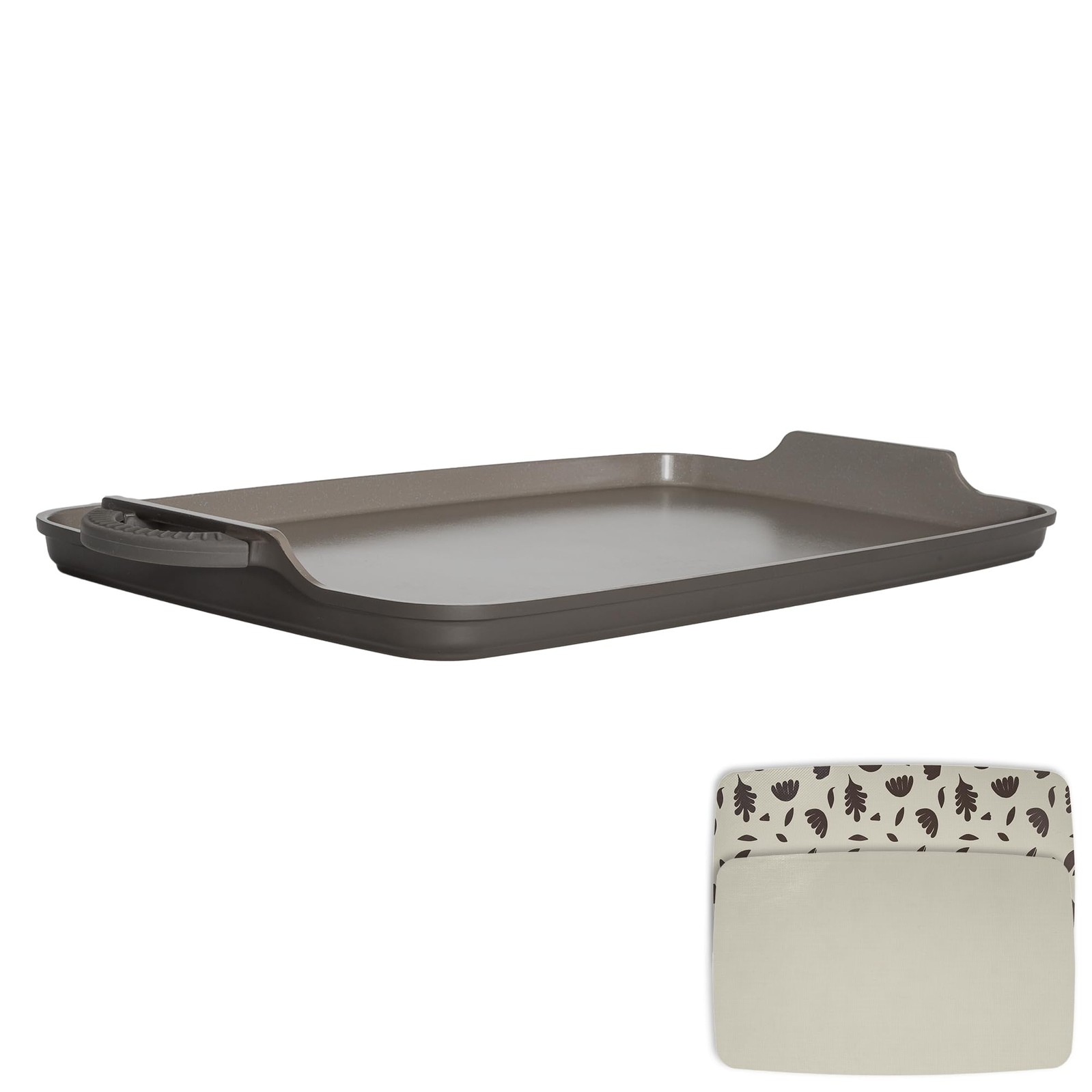 Goodful All-in-One Double Burner Griddle, Ceramic Nonstick, Durable Cast Aluminu