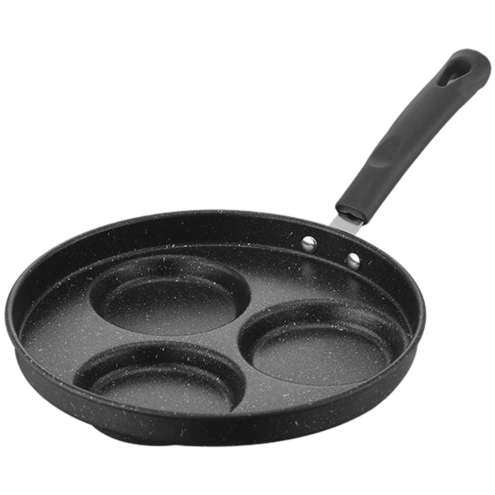 23cm Stone Coated 4 Hole Griddle Pan for Omelettes and Egg Cooking Use