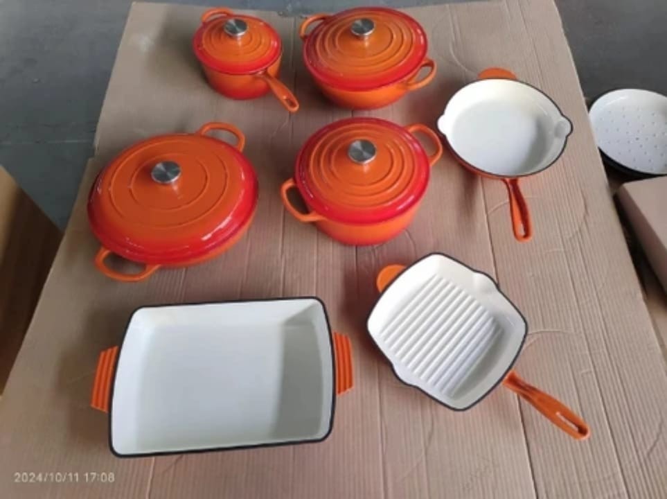7-5Pc Ceramic Cookware Set Pots & Pans w/ Lids Modern Kitchen Set Preorder