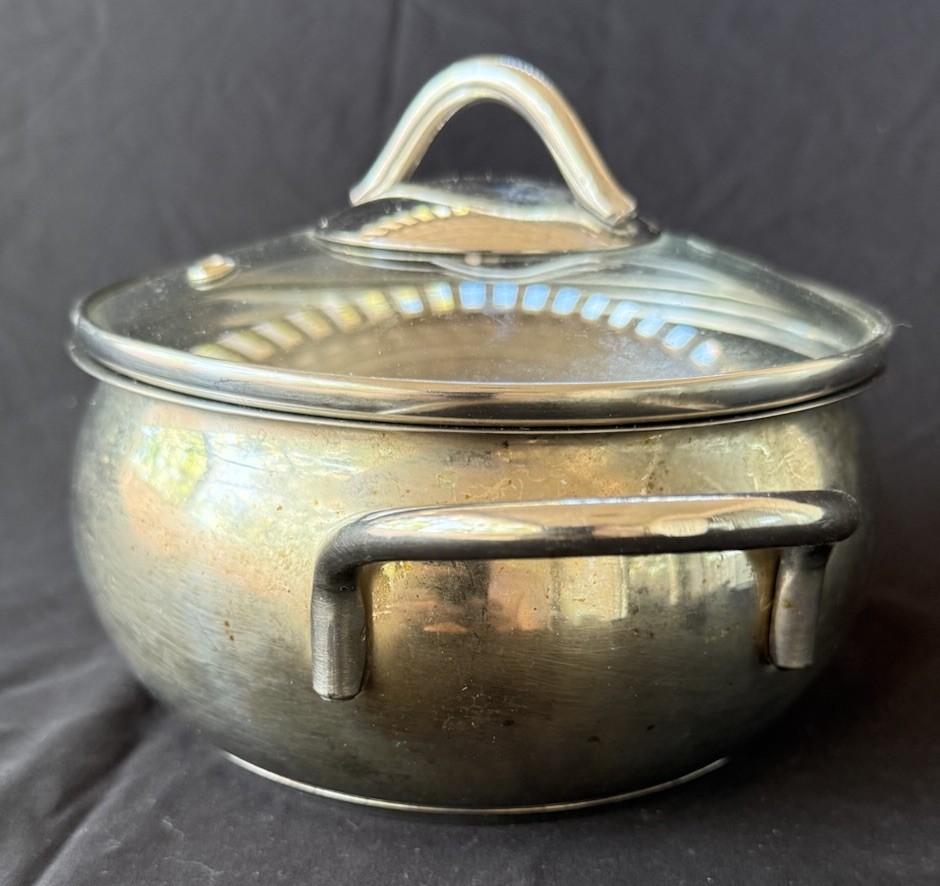 Korkmaz for Induction Cooktops. 16cm. 18/10 CR Ni Stainless Steel Pot w/ Lid