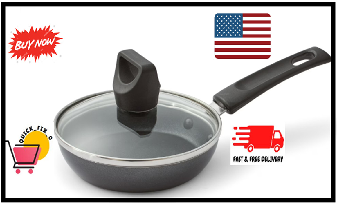 Small Frying Pan Nonstick Frying Pan 4.5 Inch With Lid Covered One Egg Wonder