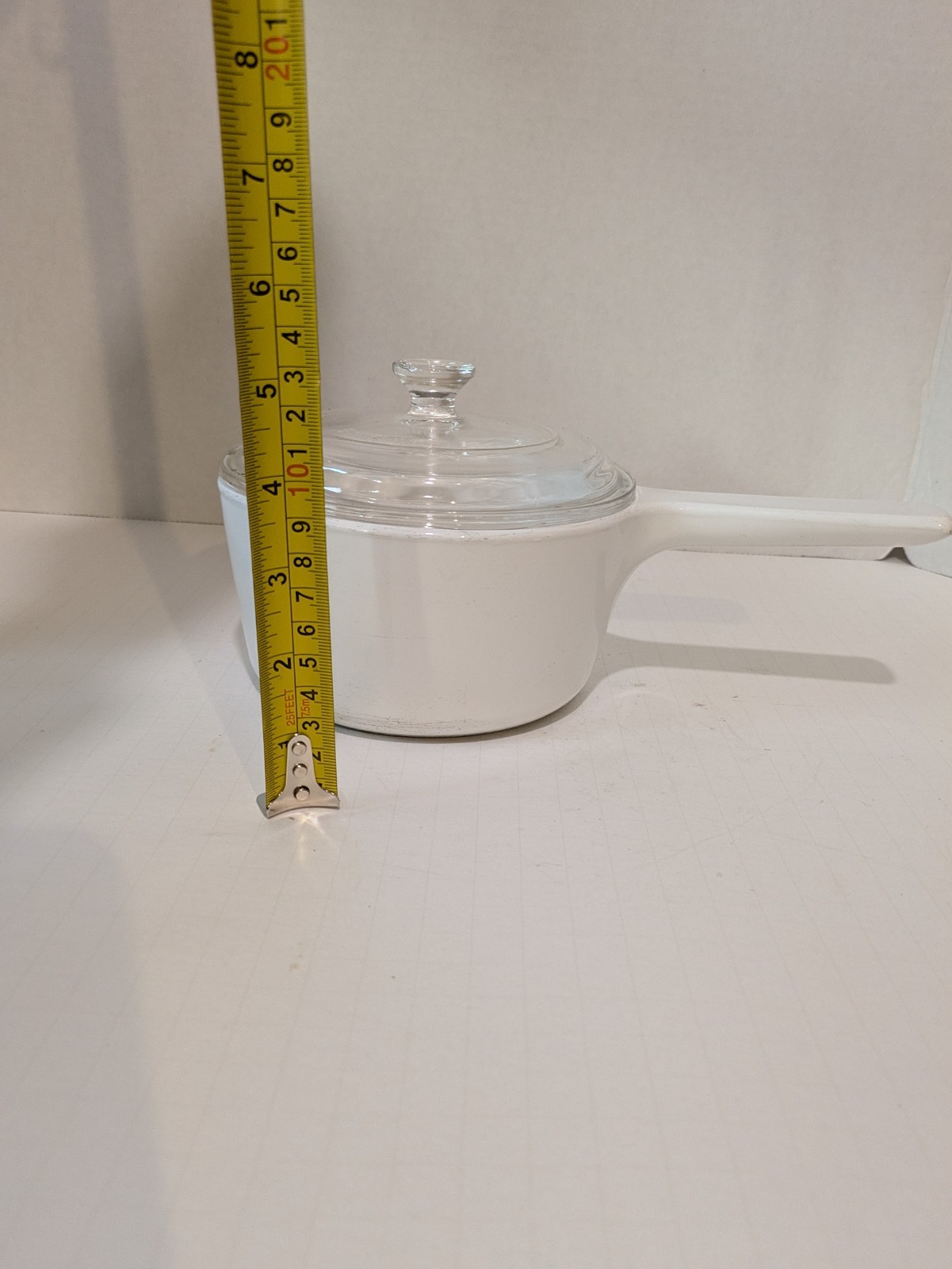 Vintage Corning Ware Rangetoppers N-1-B White 1 Quart Saucepan Pot & Pyrex