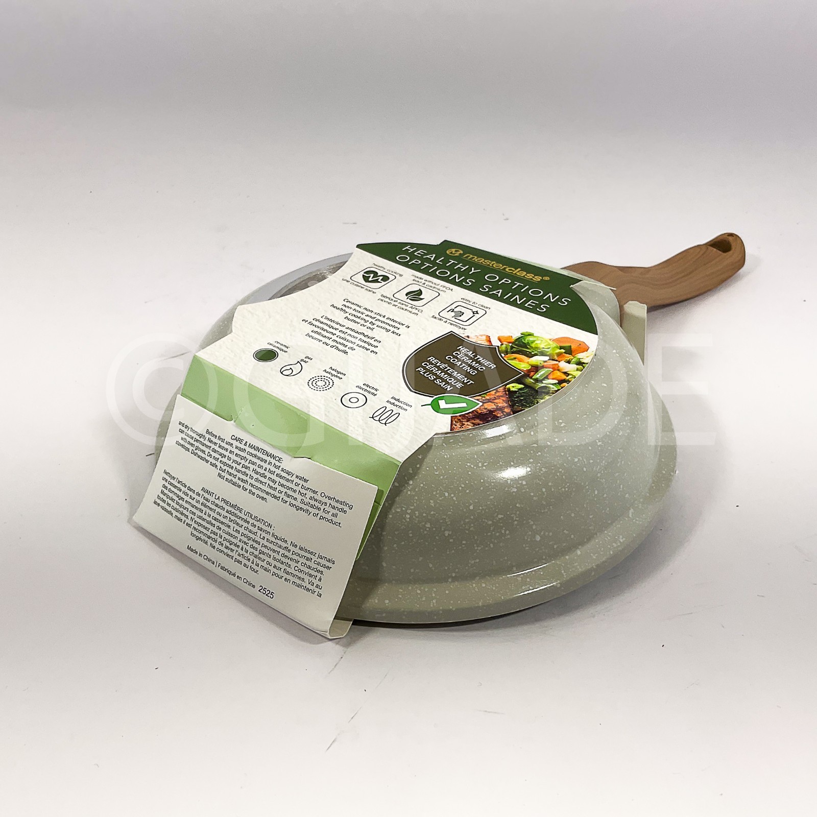 Masterclass Healthy Options Ceramic Frying Pan Nonstick Skillet Cookware 8″ New